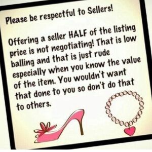 Please be considerate with offers  🙏